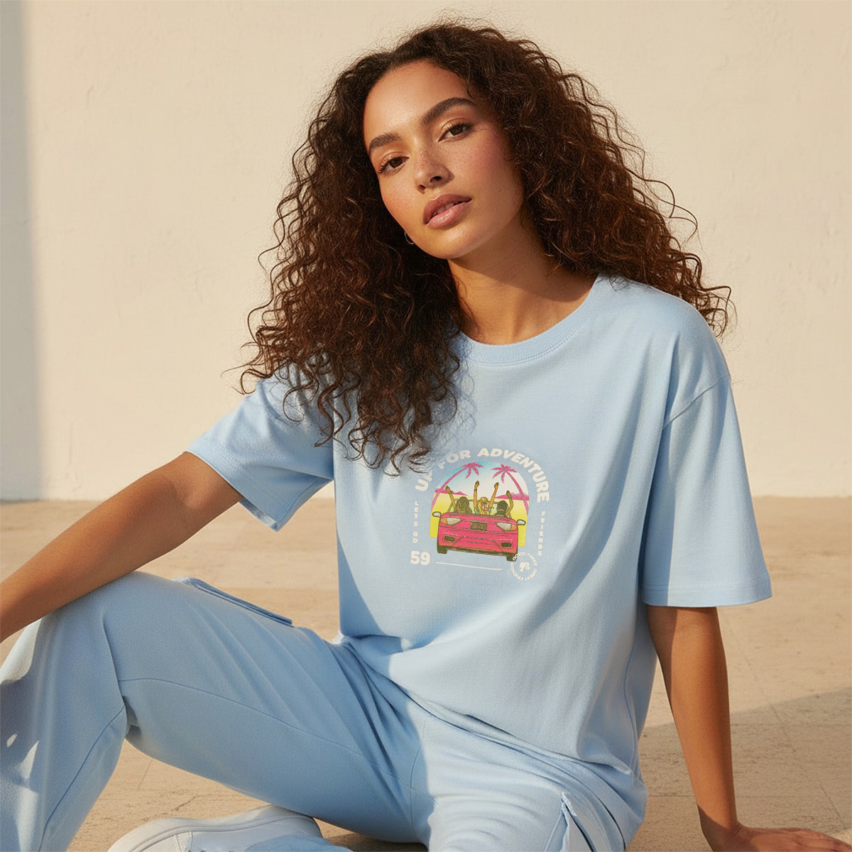 تيشيرت قطن بقصّة عادية من باربي-women-clothing-tshirts-image-5