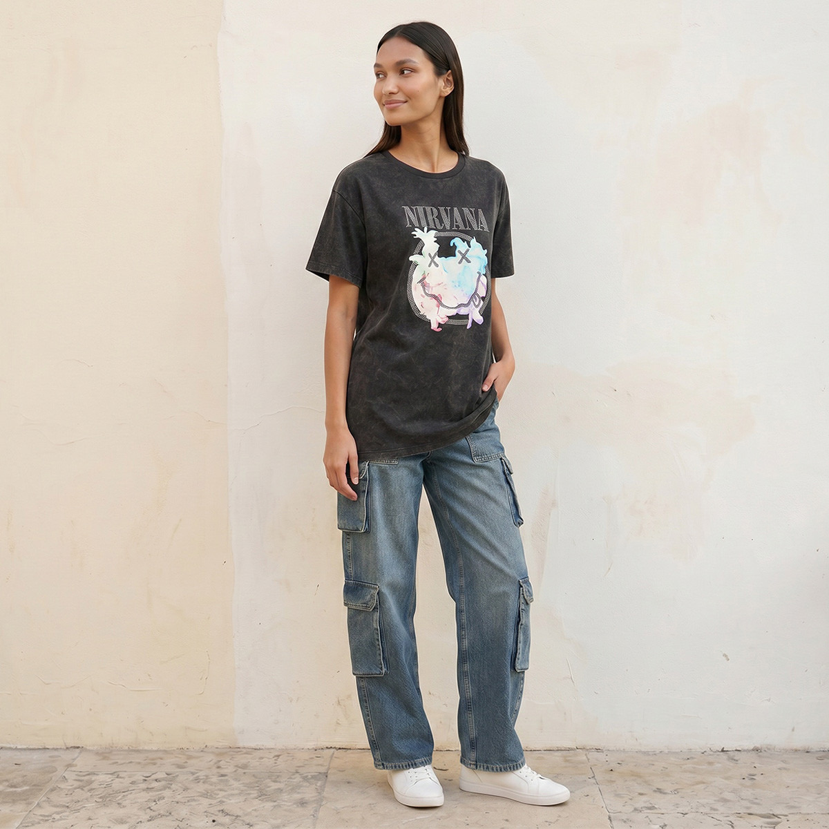 Nirvana Oversized T-shirt-women-clothing-tshirts-image-3