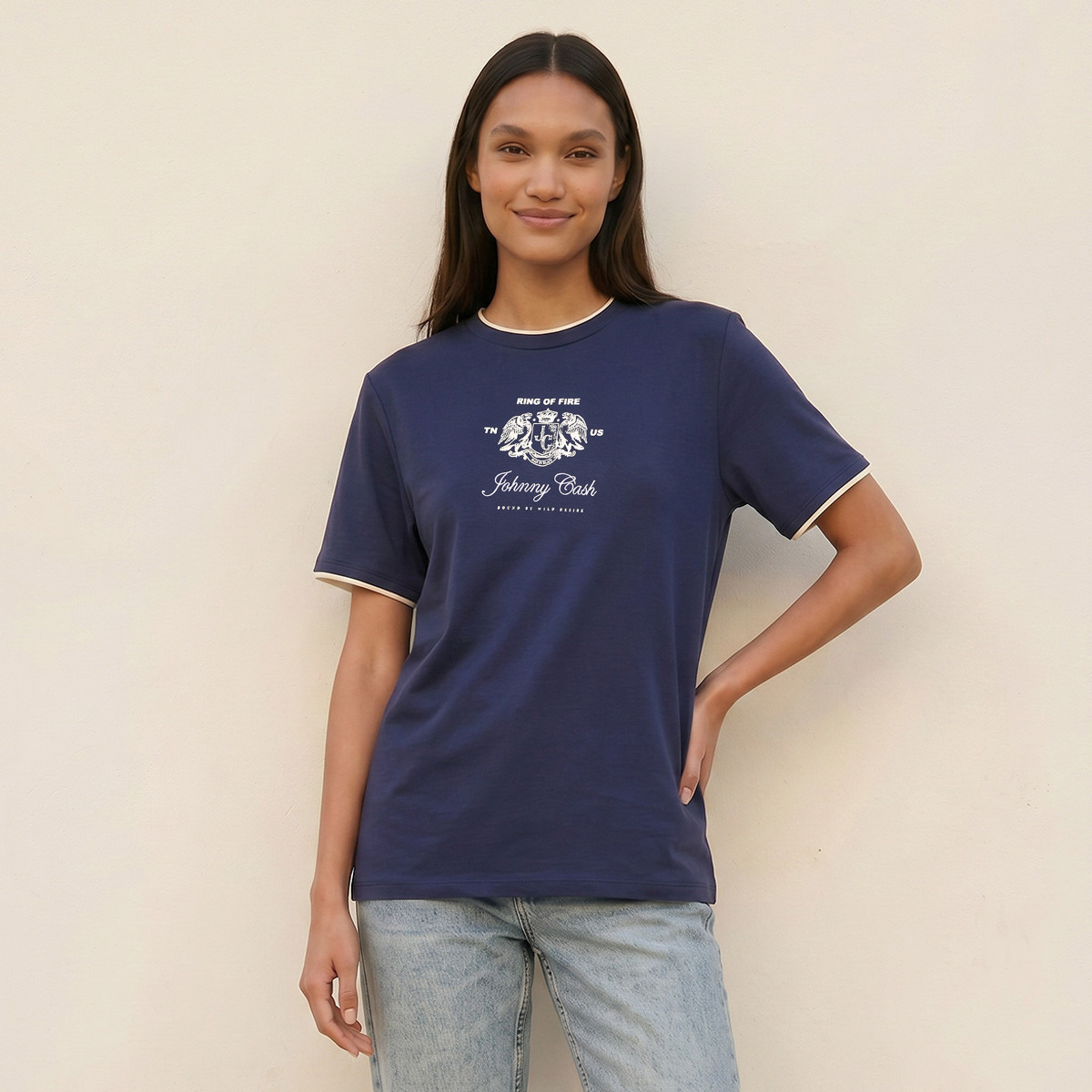 Johnny Cash Ringer T-shirt-women-clothing-tshirts-image-1