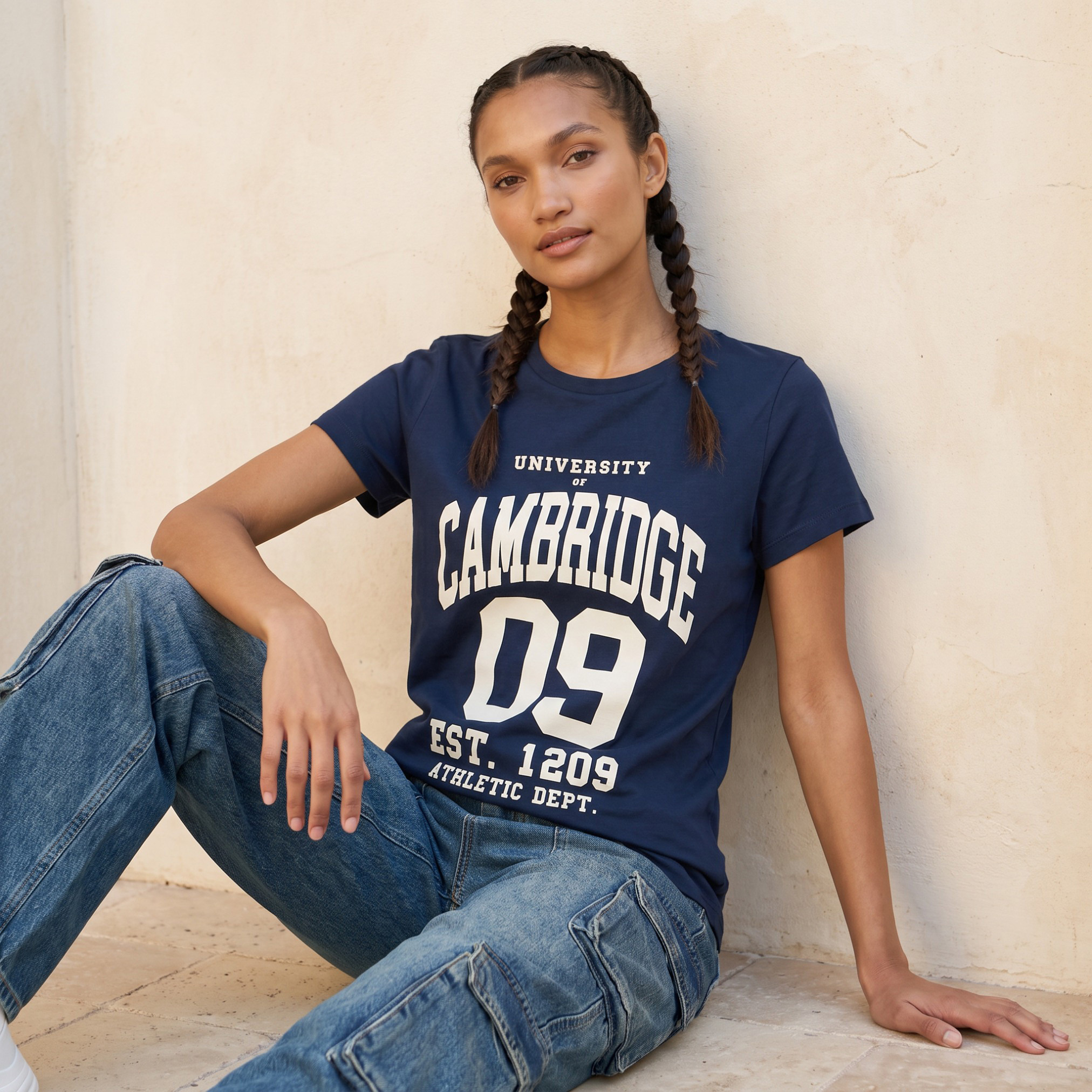 Cambridge Regular Fit Cotton T-shirt-women-clothing-tshirts-image-1