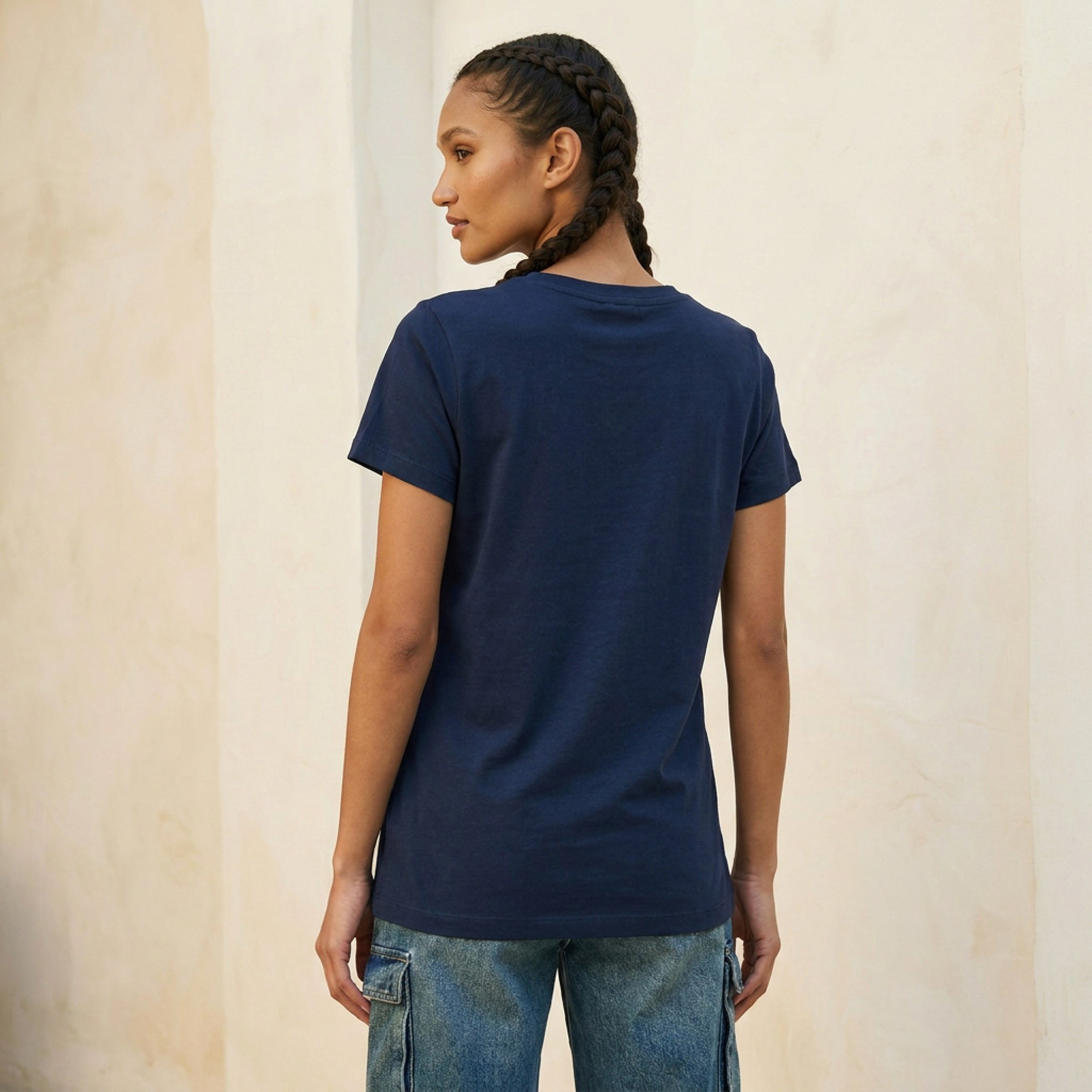 Cambridge Regular Fit Cotton T-shirt-women-clothing-tshirts-image-3
