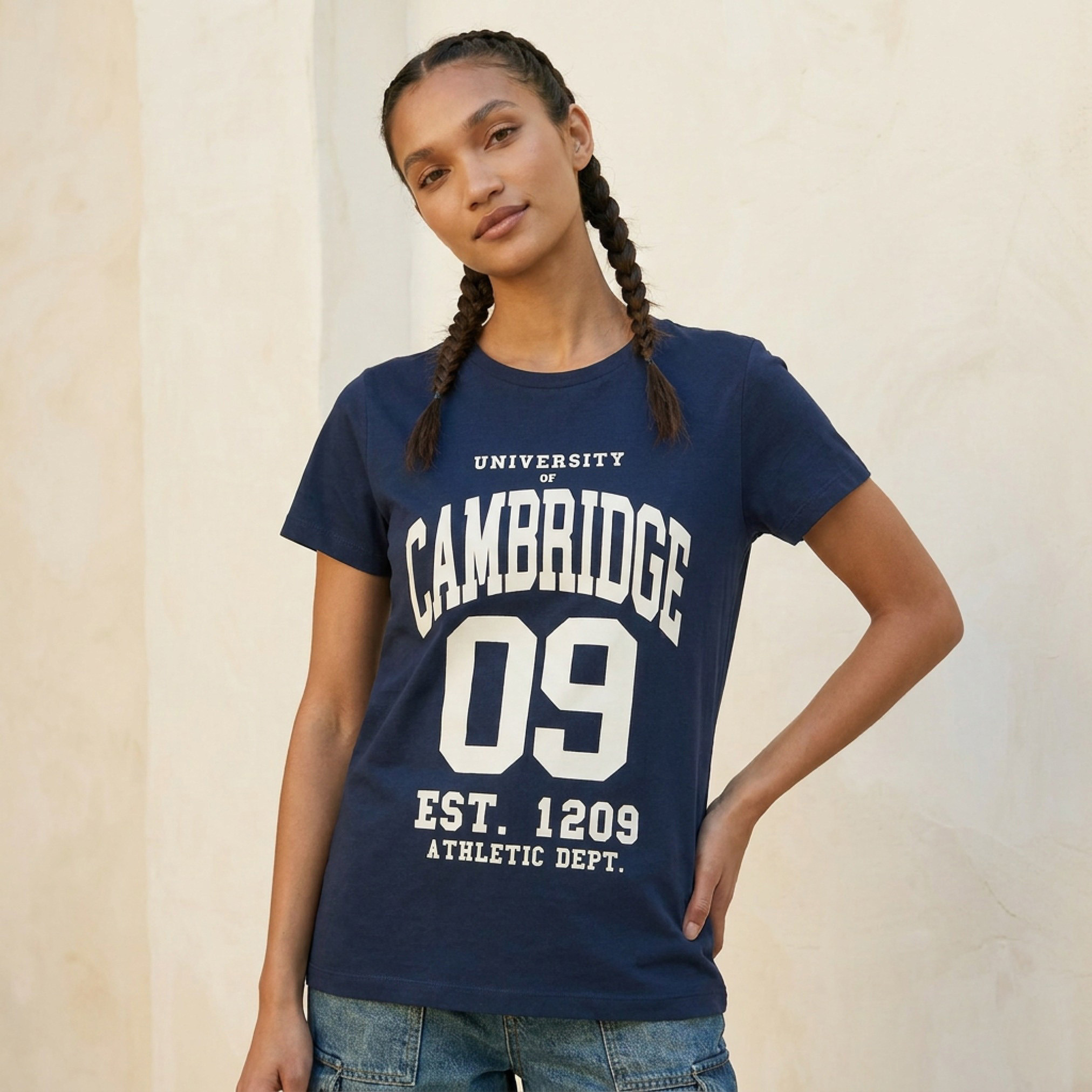 Cambridge Regular Fit Cotton T-shirt-women-clothing-tshirts-image-4