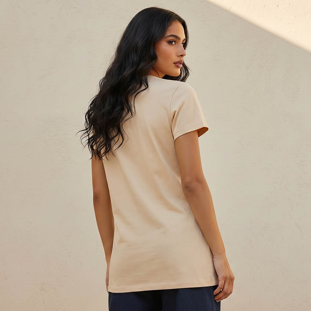 Yale Regular Fit Cotton T-shirt-women-clothing-tshirts-image-4