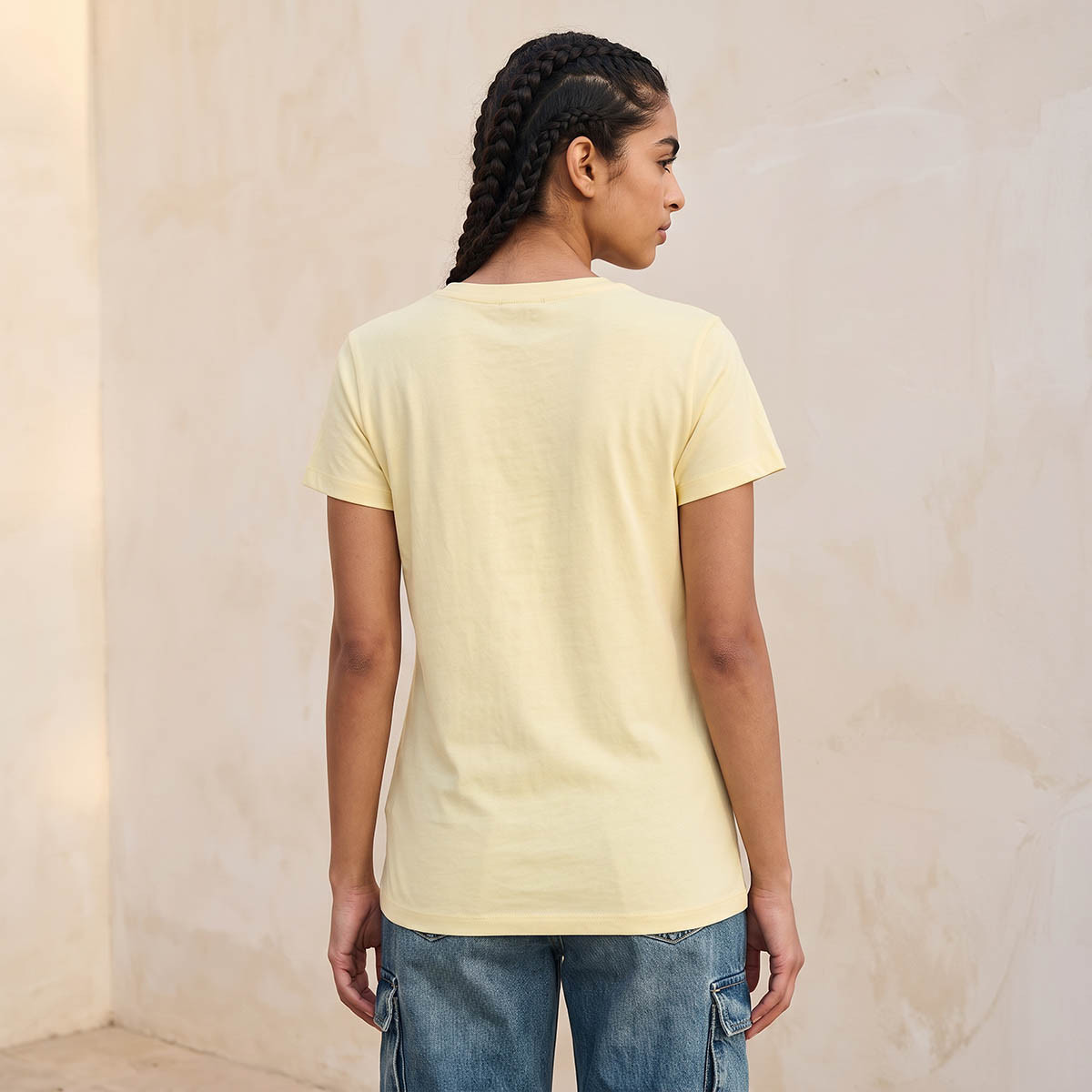 تيشيرت قطن فاست آند فيوريوس بياقة ضيقة-women-clothing-tshirts-image-3