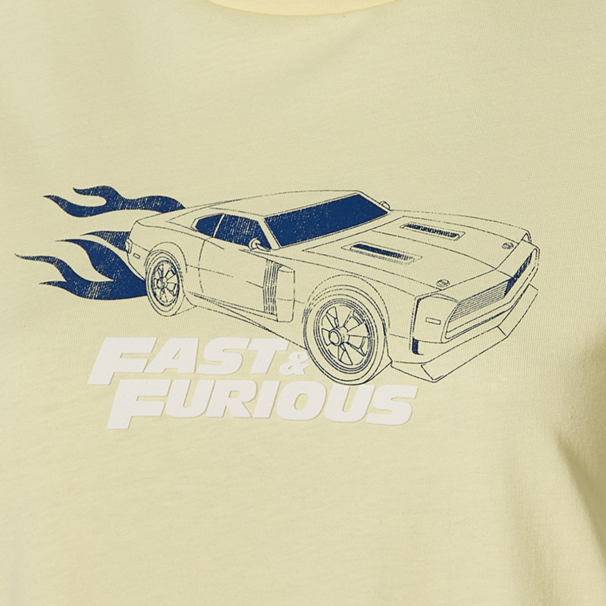تيشيرت قطن فاست آند فيوريوس بياقة ضيقة-women-clothing-tshirts-image-5