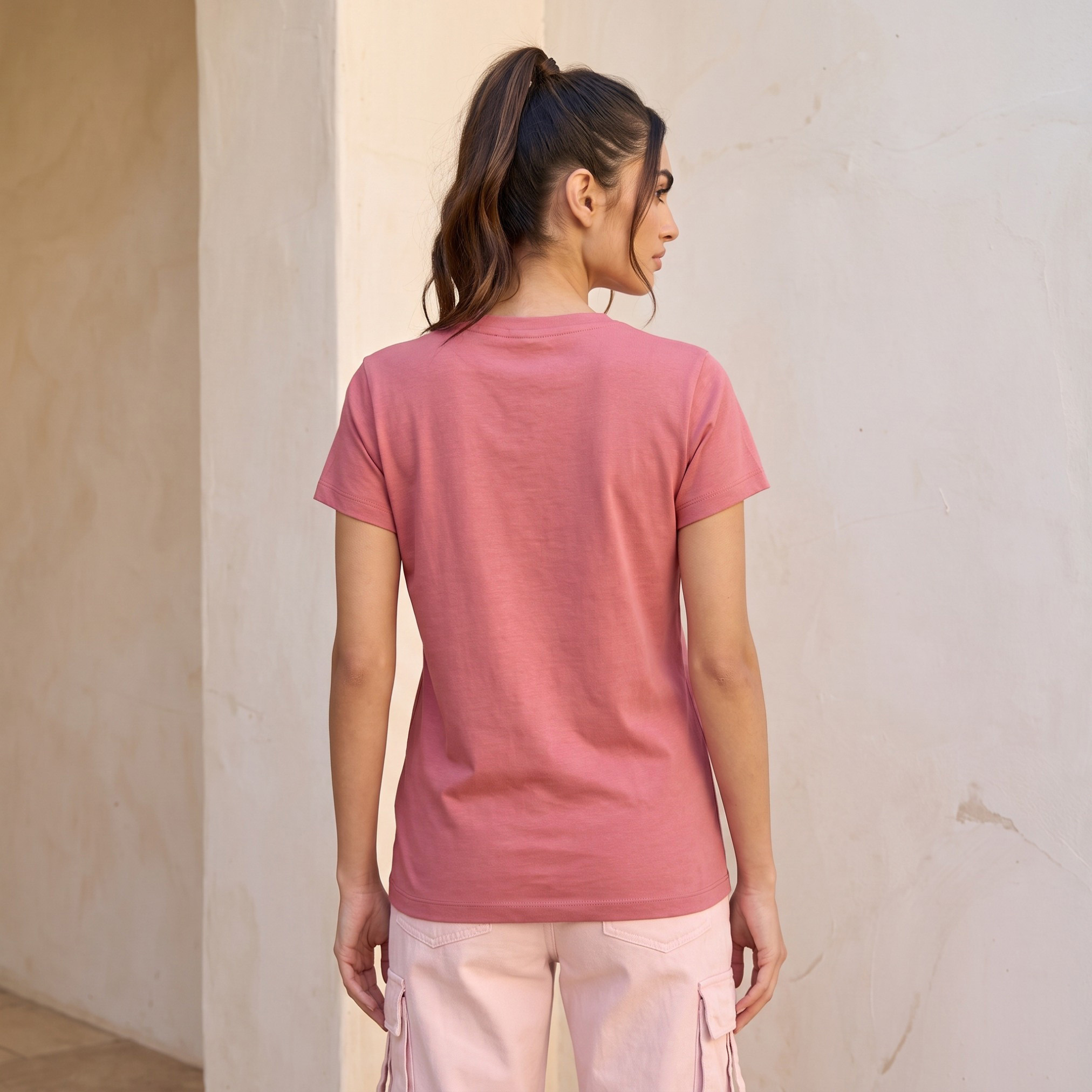 تيشيرت قطن بياقة ضيقة وطبعات هيلو كيتي-women-clothing-tshirts-image-3
