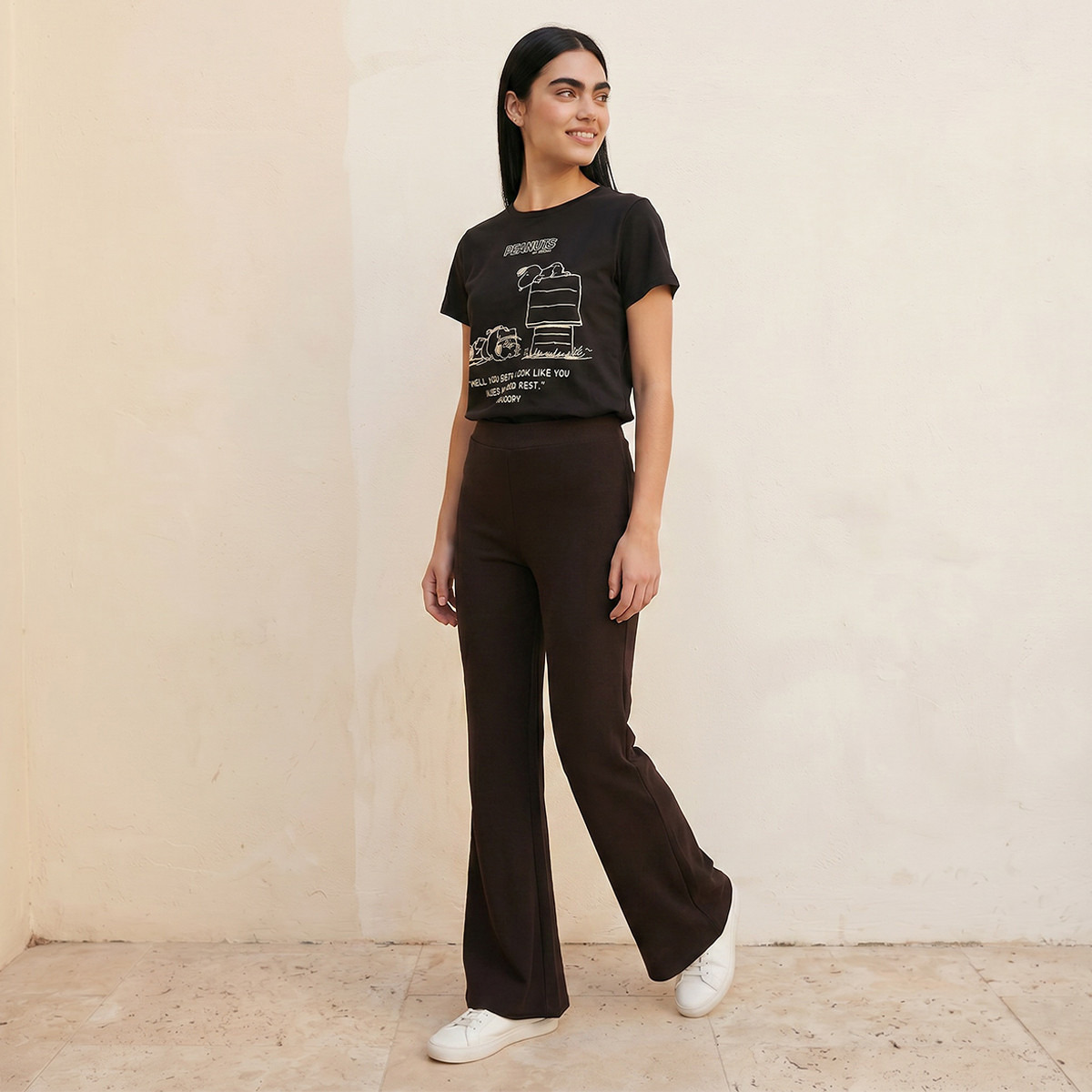 Peanuts Cotton T-shirt-women-clothing-tshirts-image-3