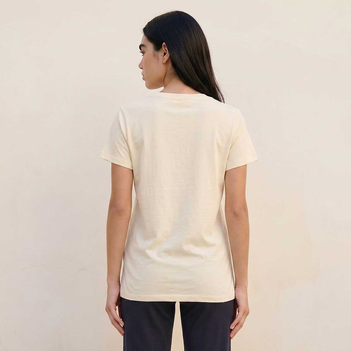 Snoopy Regular Fit Cotton T-shirt-women-clothing-tshirts-image-4