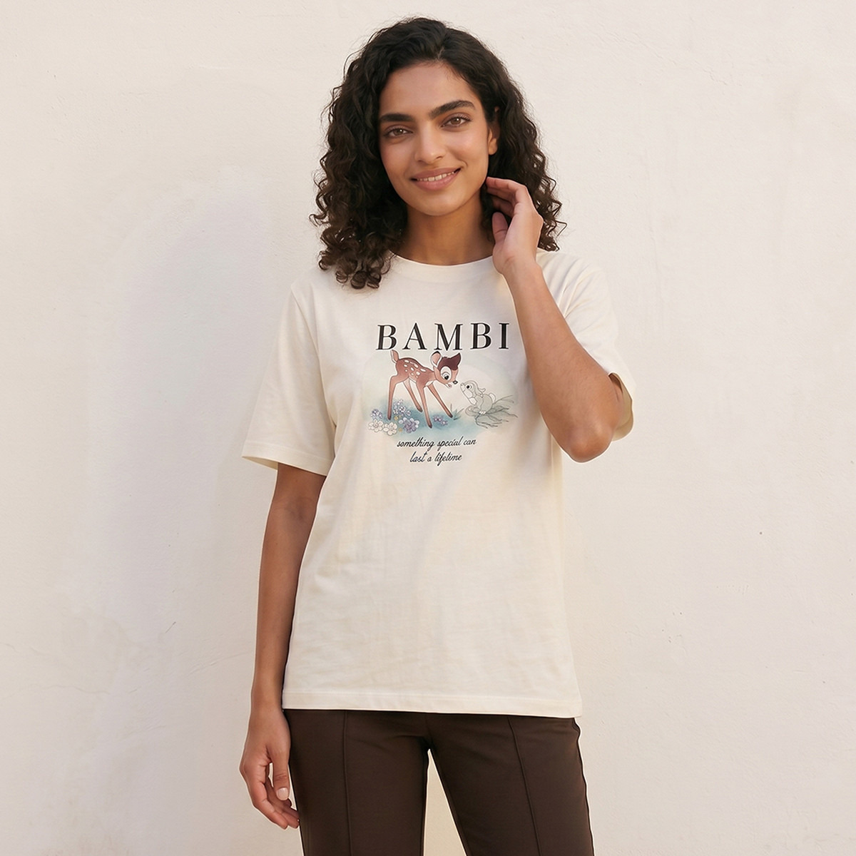 تيشيرت قطن بطبعات بامبي-women-clothing-tshirts-image-2
