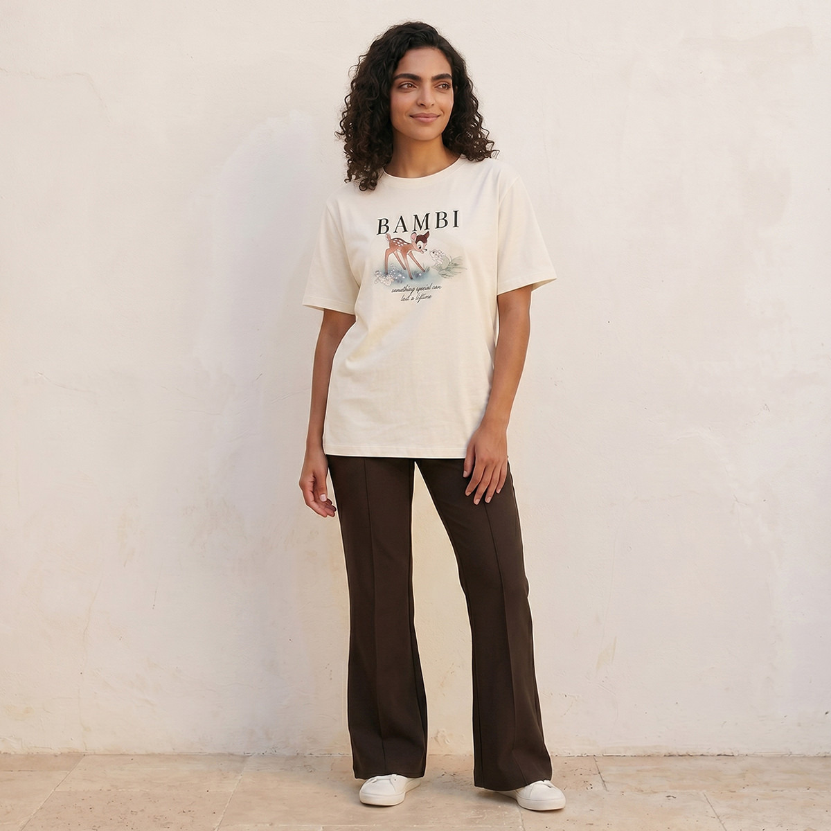 تيشيرت قطن بطبعات بامبي-women-clothing-tshirts-image-4