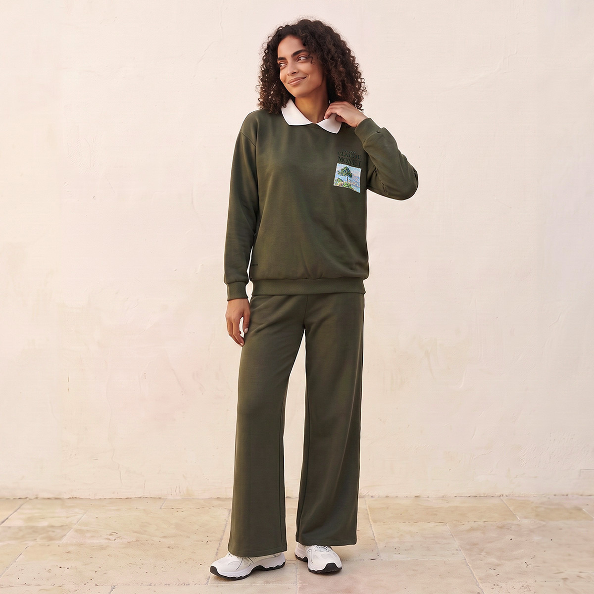سويت شيرت بياقة عادية وطبعات كلود مونيه-women-clothing-hoodiesandsweatshirts-sweatshirts-image-2
