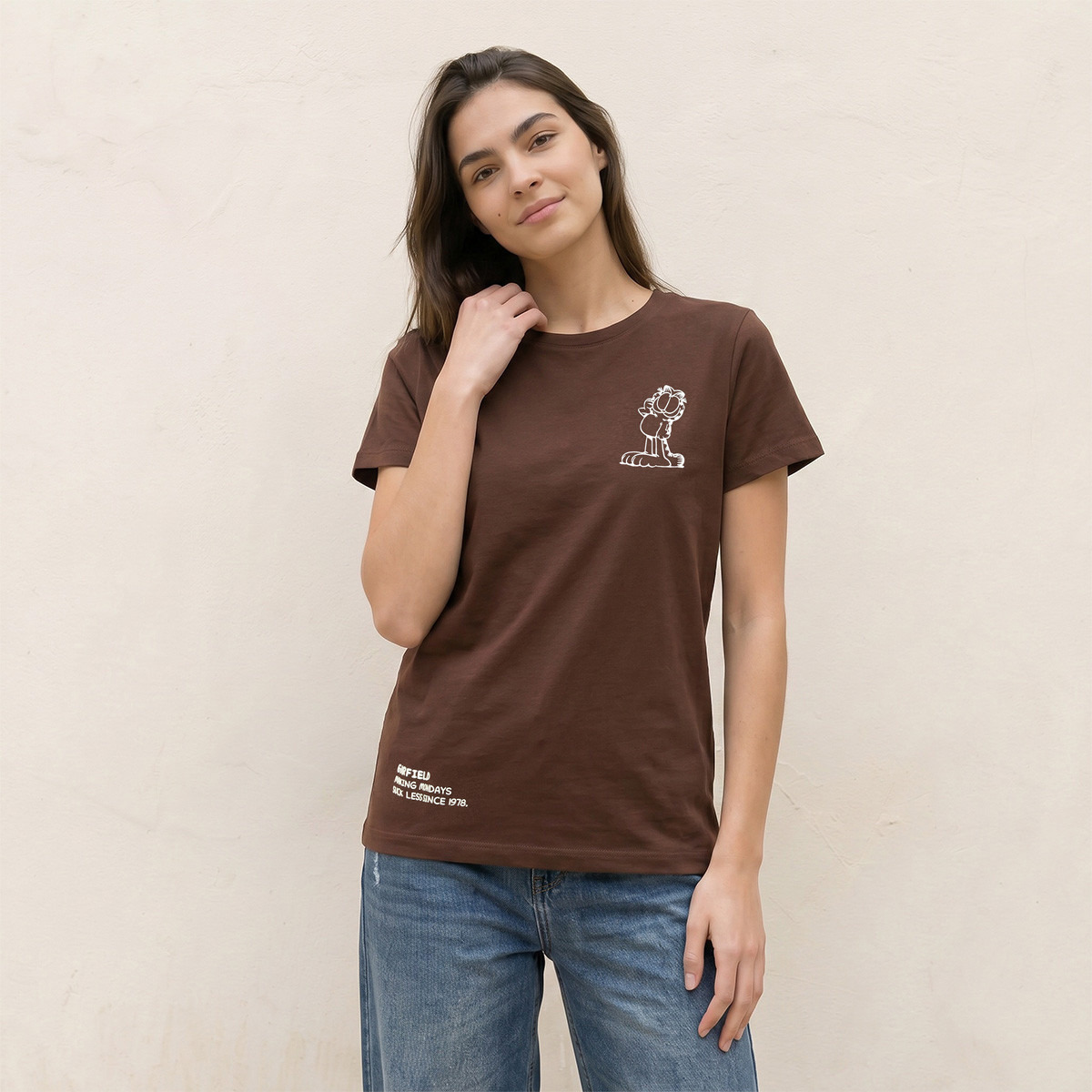 Garfield Cotton T-shirt-women-clothing-tshirts-image-1