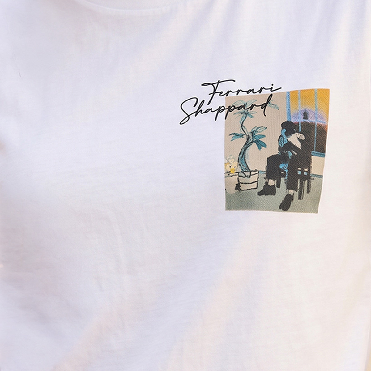 تيشيرت قطن بطبعات فيراري شيبارد-women-clothing-tshirts-image-2