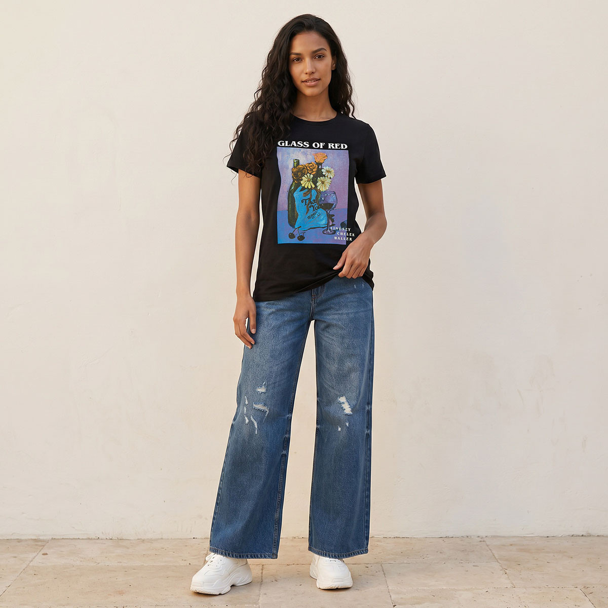 تيشيرت قطن ليندسي شيريك والر-women-clothing-tshirts-image-3