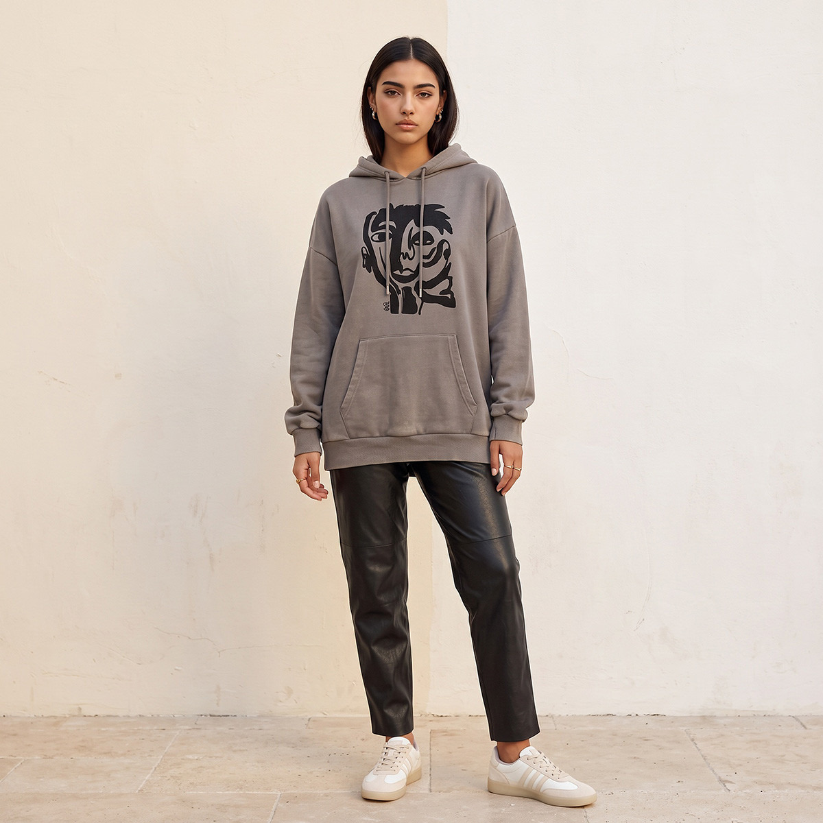 Giovanna Gil Alves Hoodie with Graphic Print-women-clothing-hoodiesandsweatshirts-hoodies-image-2