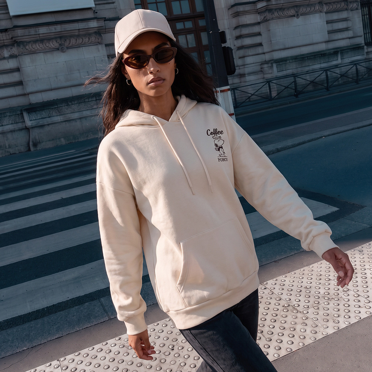 Snoopy Sweatshirt with Hood-women-clothing-hoodiesandsweatshirts-sweatshirts-image-1
