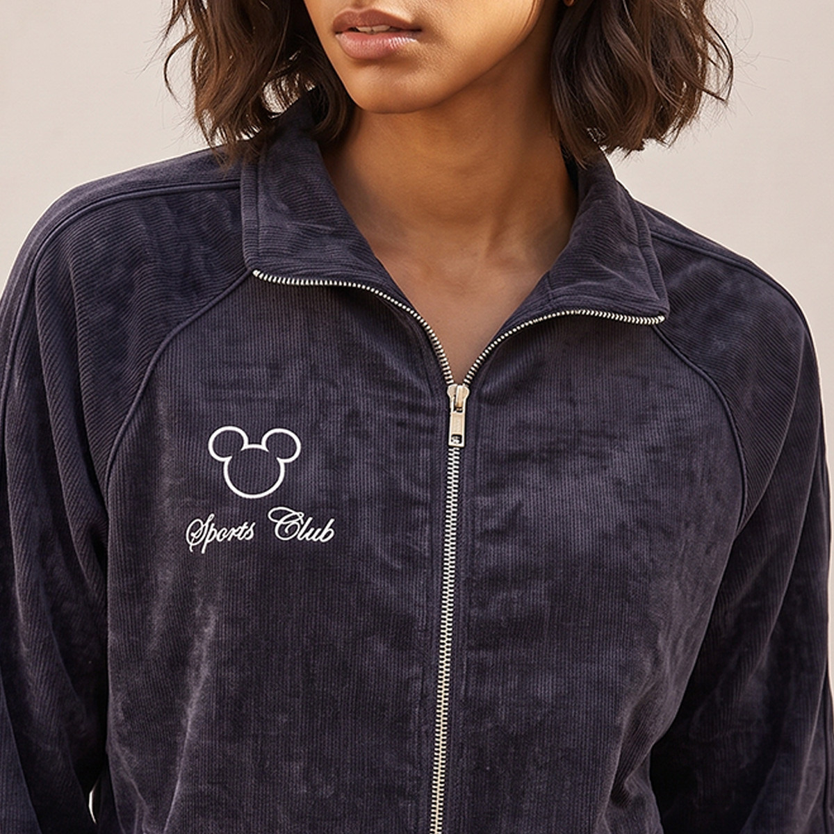 Mickey Mouse Bomber Jacket with Zip Closure-women-winterwear-coatsandjackets-jackets-image-5