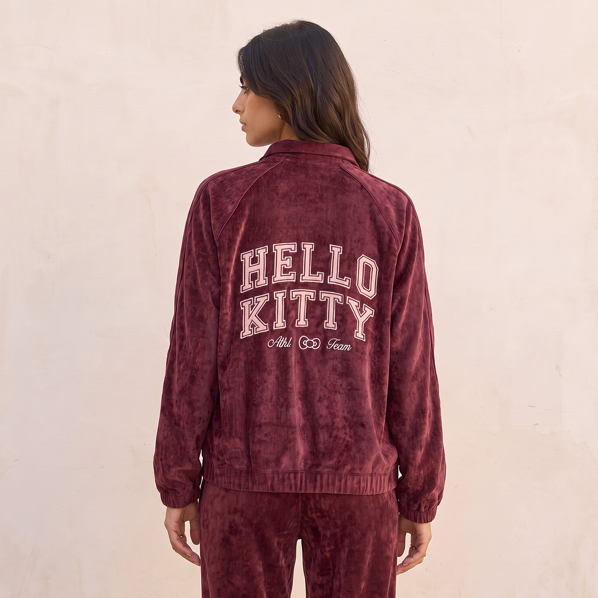 Hello Kitty Bomber Jacket with Zip Closure-women-winterwear-coatsandjackets-jackets-image-4