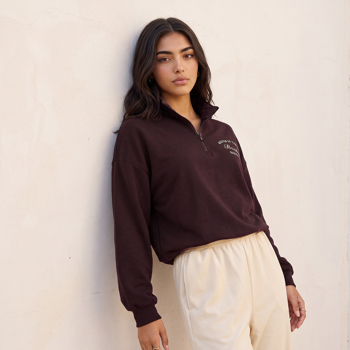 Pierre-Auguste Renoir Sweatshirt with Half Zip-women-clothing-hoodiesandsweatshirts-sweatshirts-image-5