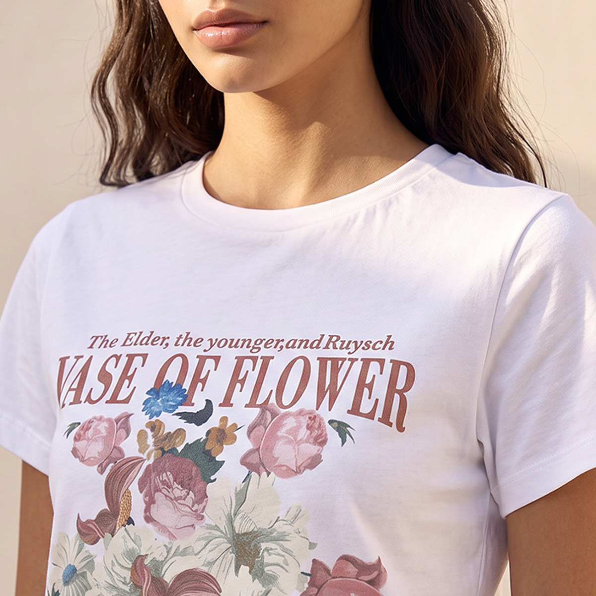 Floral Print Cotton T-shirt-women-clothing-tshirts-image-5