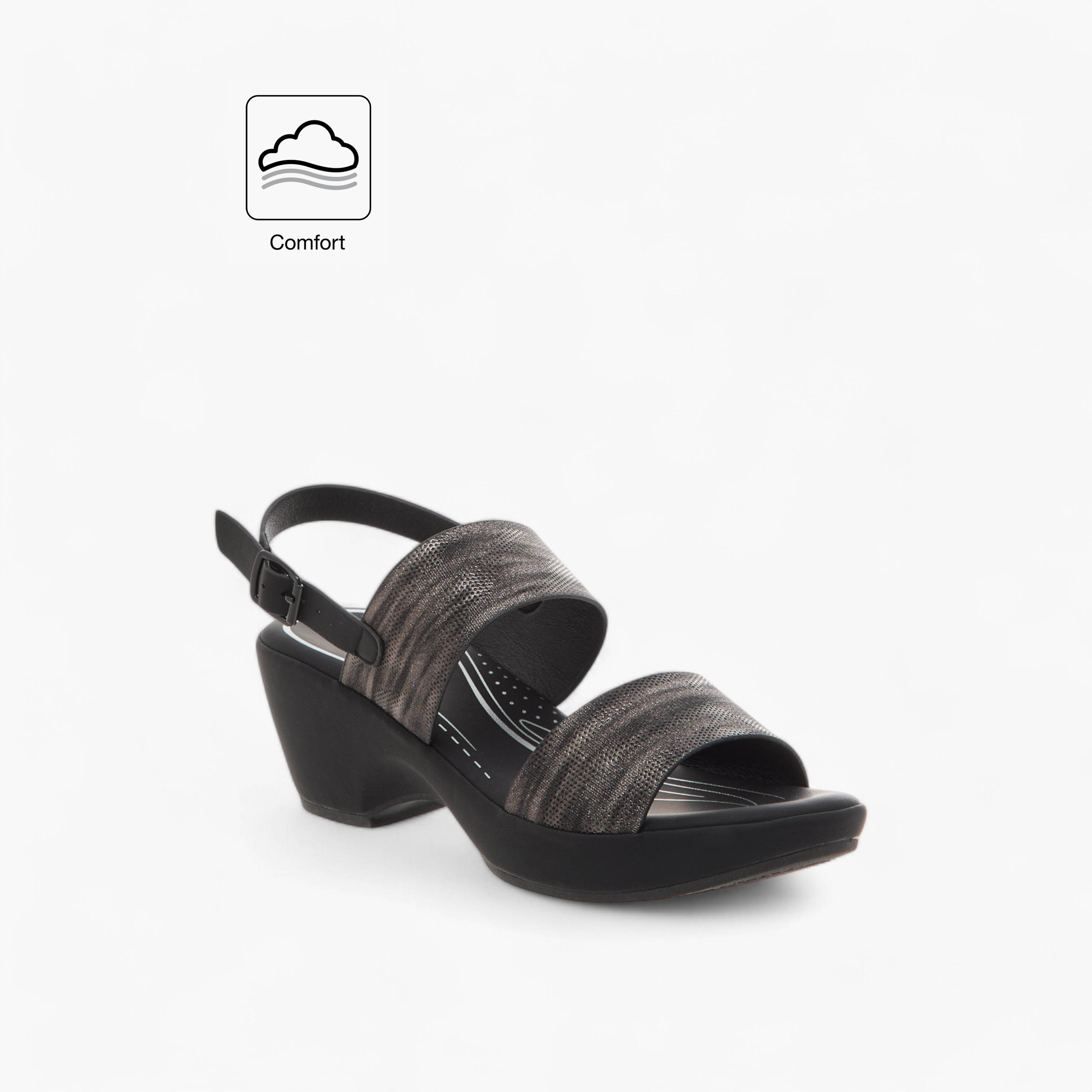 صندل مريح بارز الملمس بكعب سميك وإبزيم إغلاق من فلورا بيلا-women-shoes-sandals-heeled-image-9