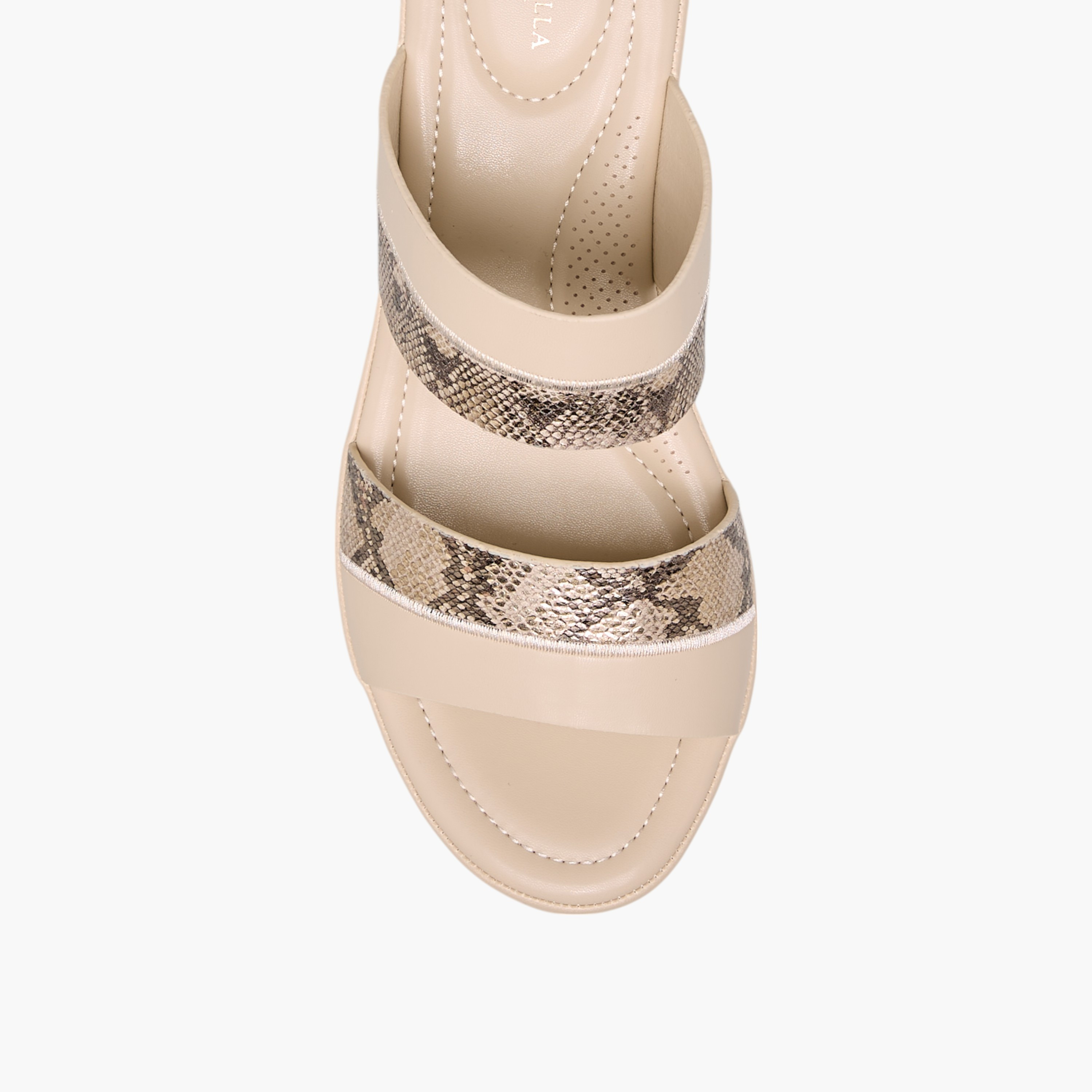 صندل سهل الارتداء بكعب عريض بارز الملمس من فلورا بيلا-women-shoes-sandals-heeled-image-2