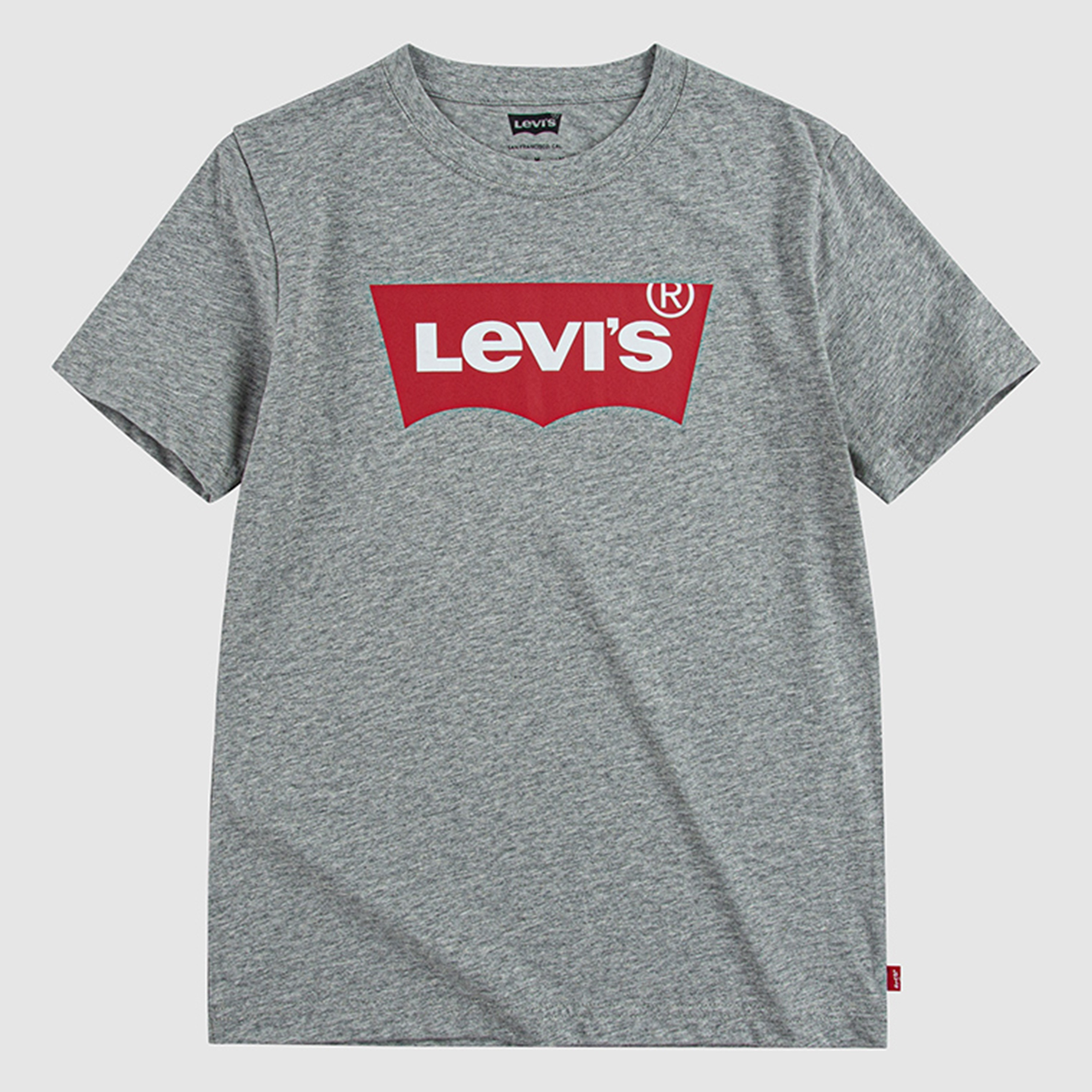 Levi's Boys Grey Logo Crew Neck Short Sleeves T-Shirt-baby-boys-clothing-shirts-image-1