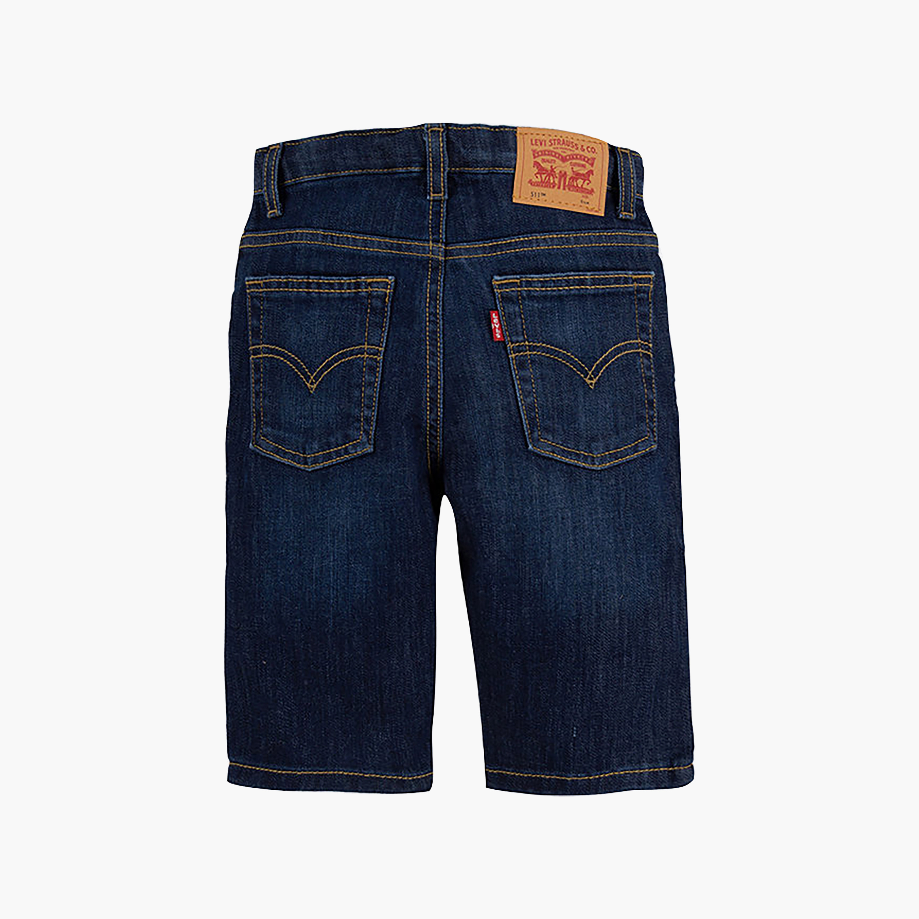 Levi’s Solid Denim Buttoned Shorts-boys-clothing-bottoms-shorts-image-2