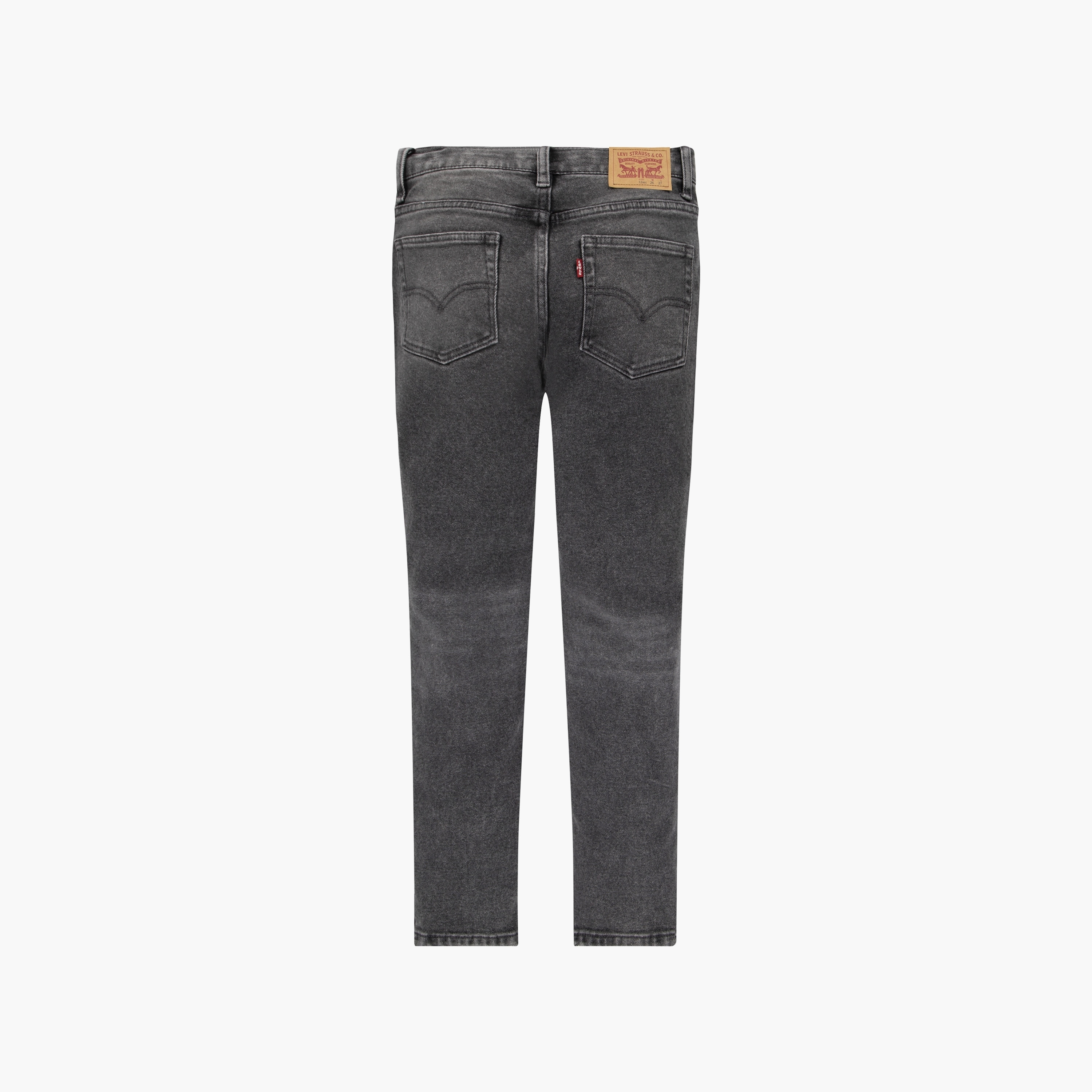 The perfect addition to your toddler boy's casual wardrobe. Designed with meticulous attention to detail, these jeans offer a sleek and stylish look. The button closures not only add a touch of sophistication but also ensure a secure fit. Made with utmost comfort in mind, these jeans are gentle on your little one's delicate skin. The adjustable waist feature allows for a customized fit, ensuring maximum comfort throughout the day. Upgrade your toddler's style game with these trendy and comfortable jeans that are sure to make a statement.-boys-clothing-bottoms-jeans-image-4