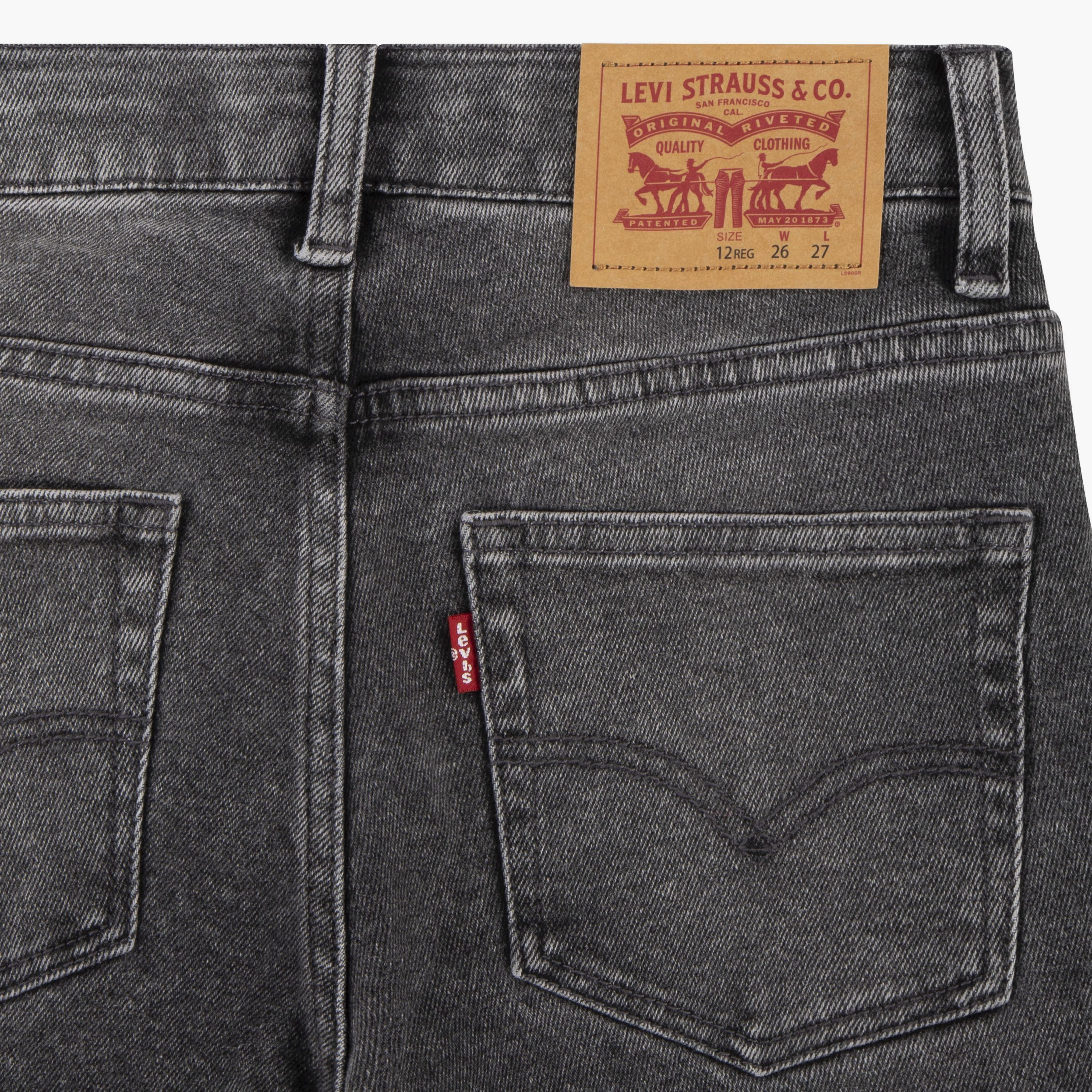 The perfect addition to your toddler boy's casual wardrobe. Designed with meticulous attention to detail, these jeans offer a sleek and stylish look. The button closures not only add a touch of sophistication but also ensure a secure fit. Made with utmost comfort in mind, these jeans are gentle on your little one's delicate skin. The adjustable waist feature allows for a customized fit, ensuring maximum comfort throughout the day. Upgrade your toddler's style game with these trendy and comfortable jeans that are sure to make a statement.-boys-clothing-bottoms-jeans-image-2