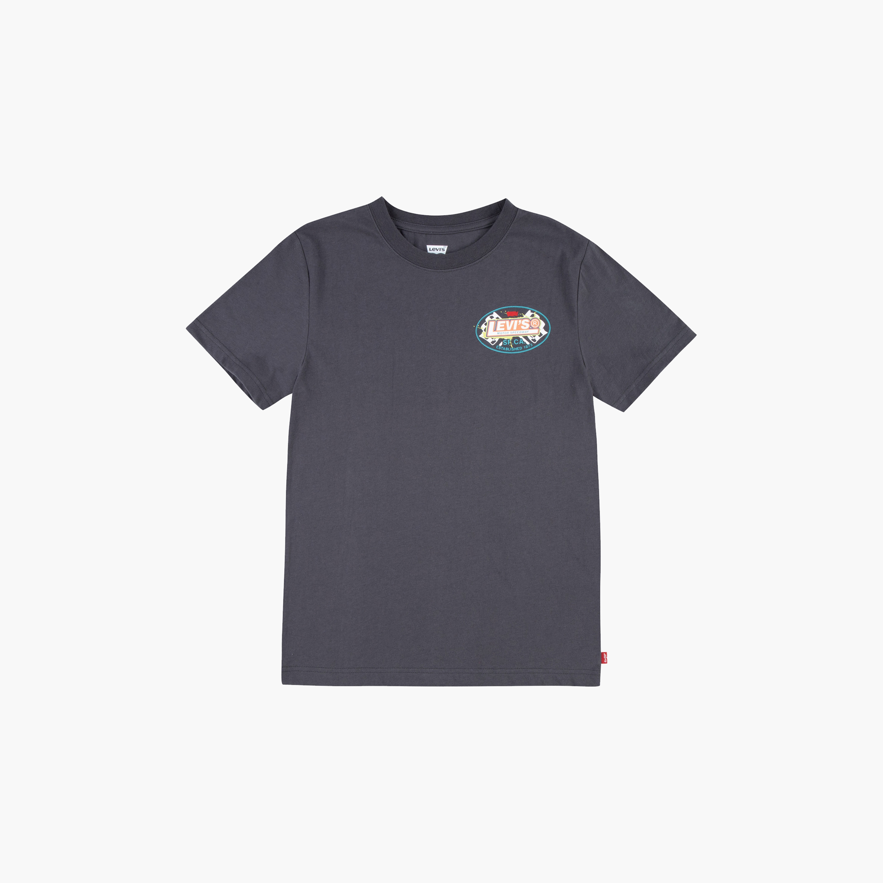 Levi's Logo Print Crew Neck T-shirt with Short Sleeves-boys-clothing-tshirtsandpolos-image-6