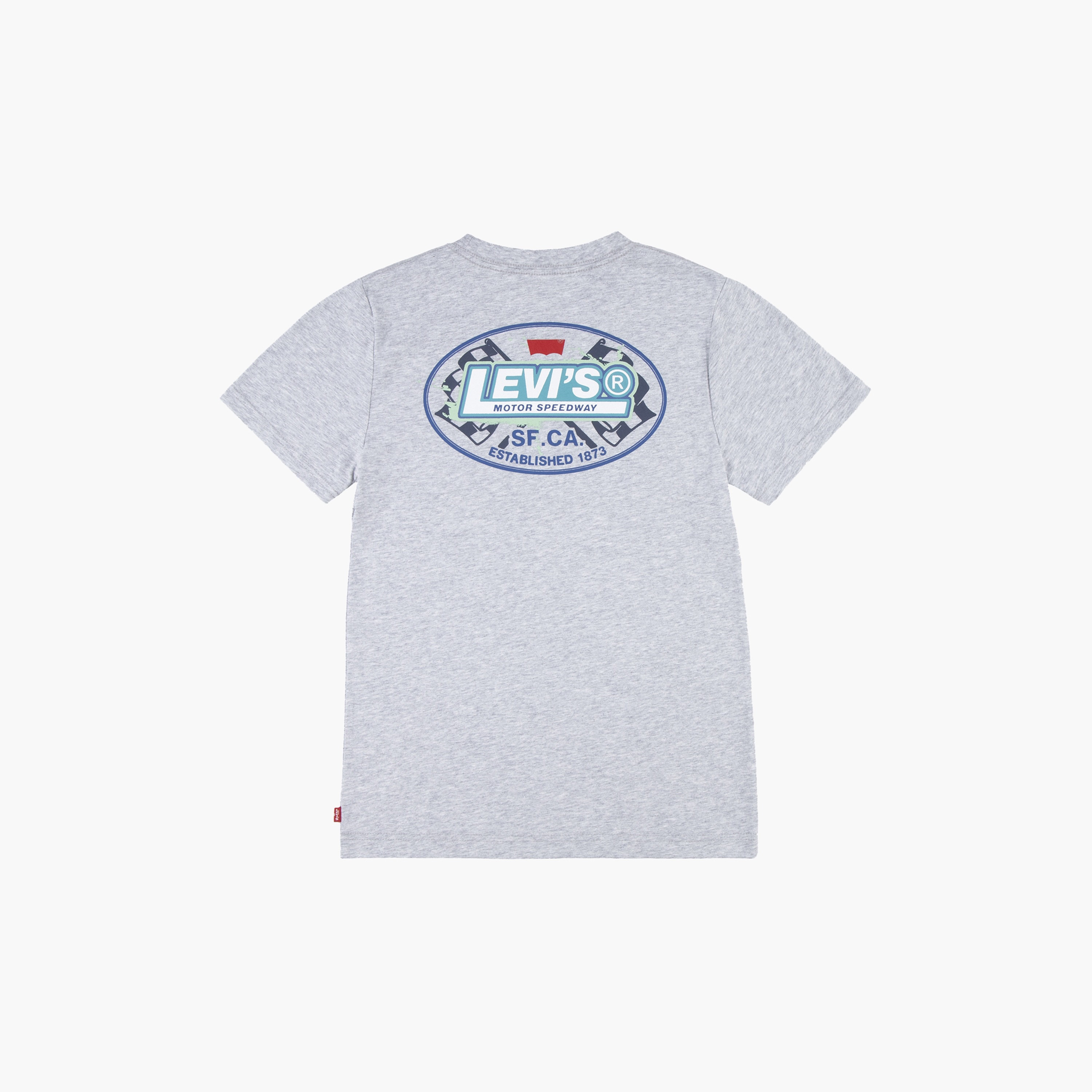 Levi's Logo Print Crew Neck T-shirt with Short Sleeves-boys-clothing-tshirtsandpolos-image-2