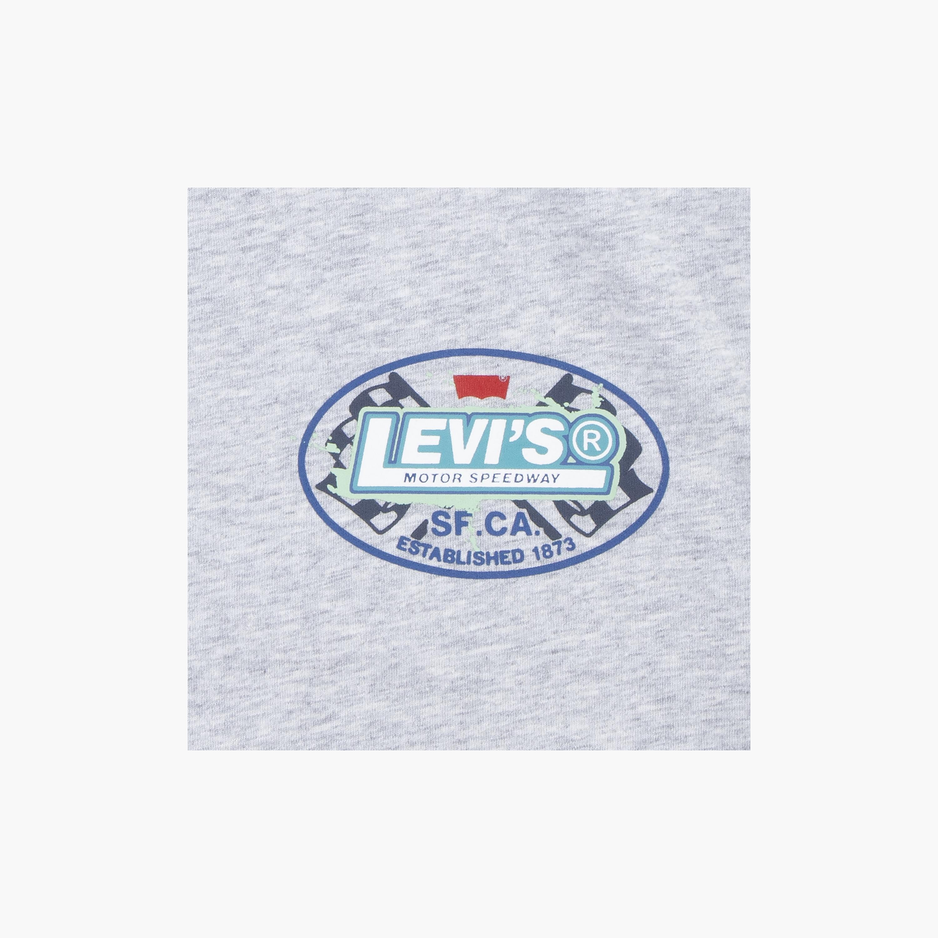 Levi's Logo Print Crew Neck T-shirt with Short Sleeves-boys-clothing-tshirtsandpolos-image-3