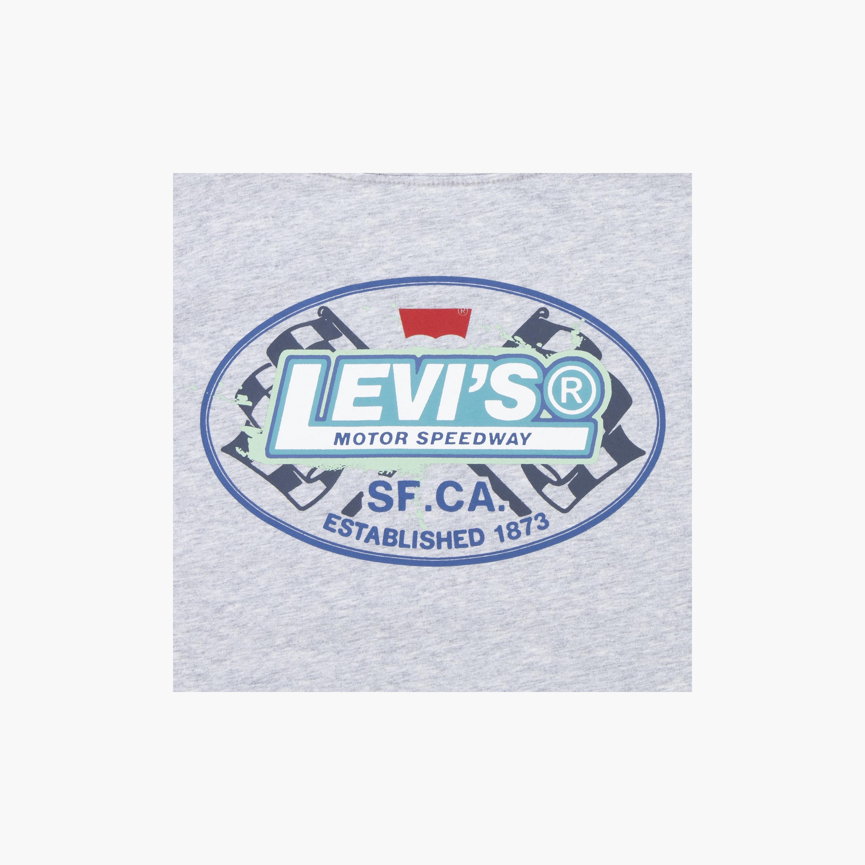 Levi's Logo Print Crew Neck T-shirt with Short Sleeves-boys-clothing-tshirtsandpolos-image-5