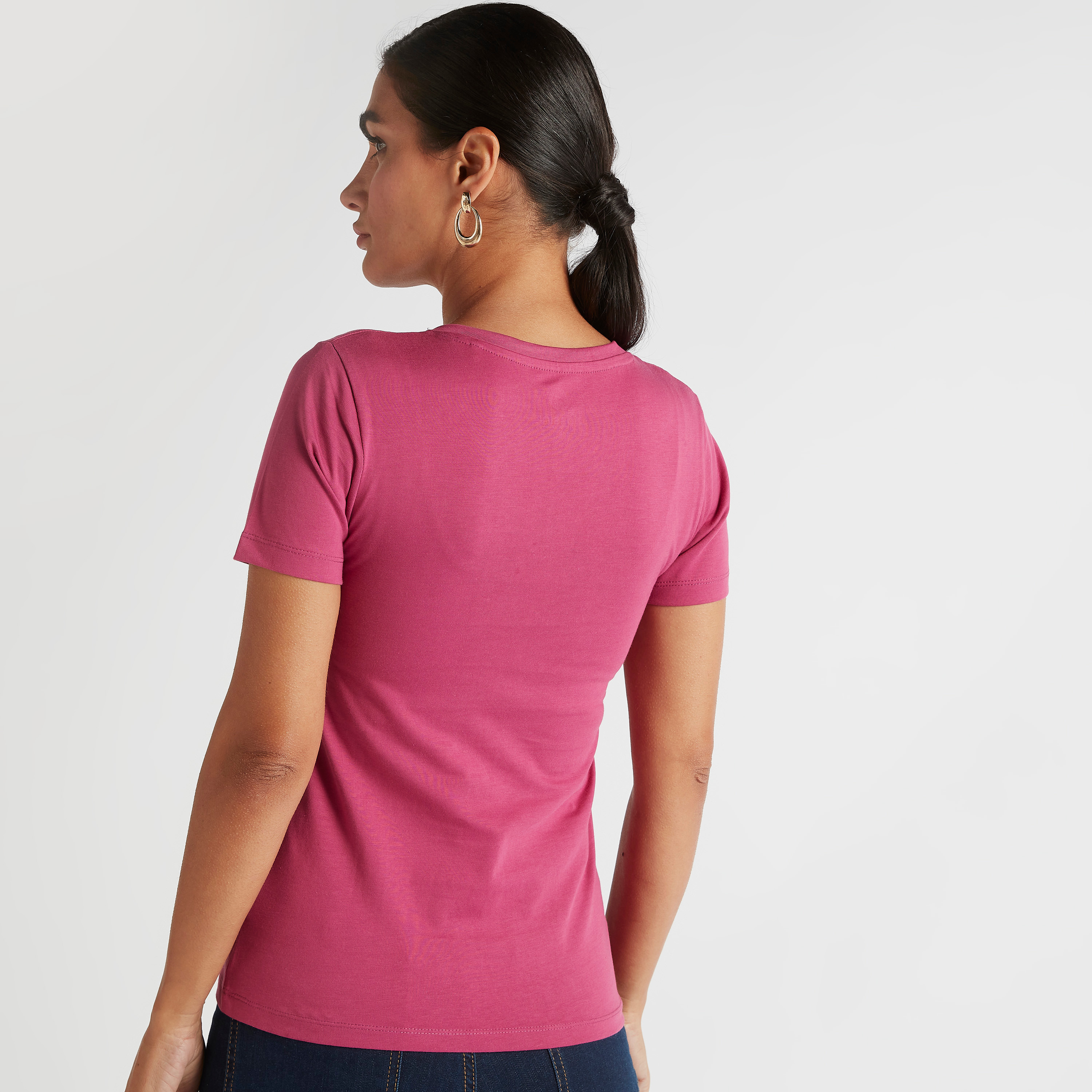 Shop Sustainable Bossini Solid V-neck T 