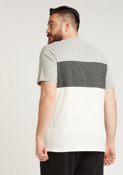 Cut and Sew T-shirt with Short Sleeves