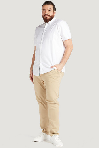 Sustainable Solid Shirt with Short Sleeves