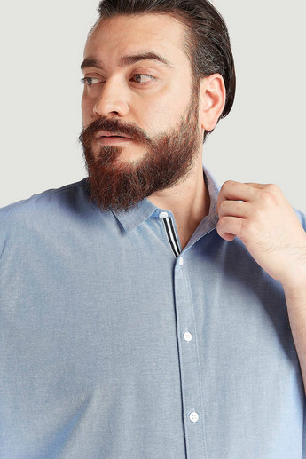 Sustainable Solid Shirt with Short Sleeves