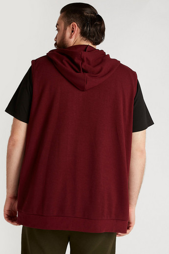 Sustainable Solid Zip Through Hoodie with Pockets