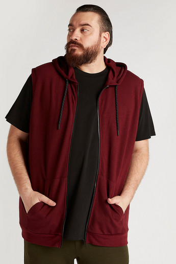 Sustainable Solid Zip Through Hoodie with Pockets