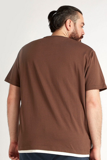 Sustainable Solid T-shirt with Short Sleeves and Patch Pocket