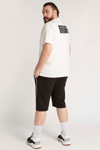 Sustainable Printed T-shirt with Short Sleeves and Crew Neck