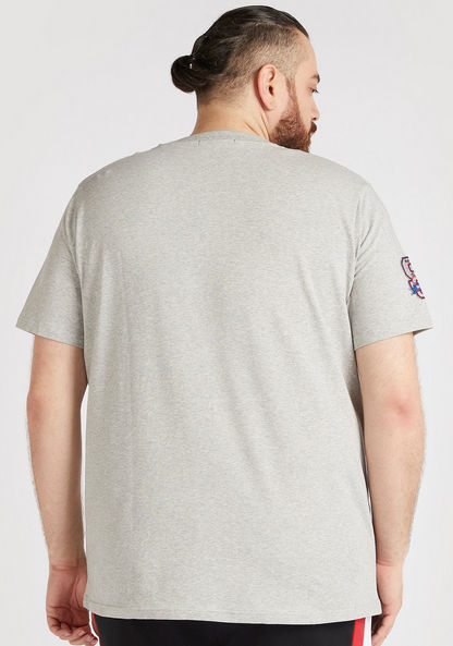 Applique Detail T-shirt with Crew Neck