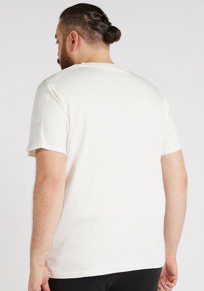 Solid Crew Neck T-shirt with Short Sleeves