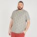 All-Over Print Crew Neck T-shirt with Short Sleeves-T Shirts-thumbnail-0