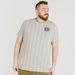 Striped Crew Neck T-shirt with Short Sleeves-T Shirts-thumbnail-0
