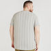 Striped Crew Neck T-shirt with Short Sleeves-T Shirts-thumbnailMobile-3