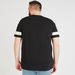 Colourblocked Crew Neck T-shirt with Short Sleeves-T Shirts-thumbnailMobile-3