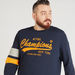 Typographic Print Crew Neck Sweatshirt with Long Sleeves-Hoodies & Sweatshirts-thumbnailMobile-4