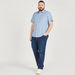 Solid Shirt with Button Closure and Short Sleeves-Shirts-thumbnailMobile-1